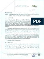 FDA CIRCULAR 2013-022 Consumer Complaints