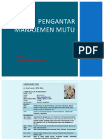 1 Pengantar Manajemen Mutu - 2019