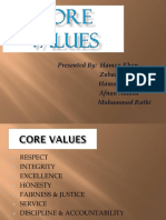 core values of physics