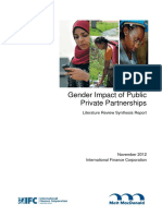 PIDG-IfC_Gender Impact of Private Public Partnerships in Infrastructure