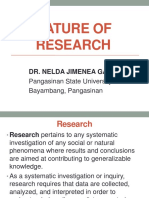 Neldas Nature of Research