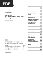 Programming Manual - Measuring Cycles Sinumerik840D PDF