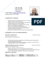 Anna Danica D. Ucab competency profile