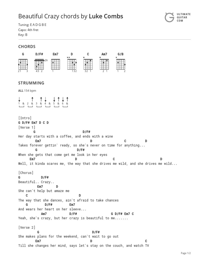 You Say You Love Me I Say You Crazy Chords