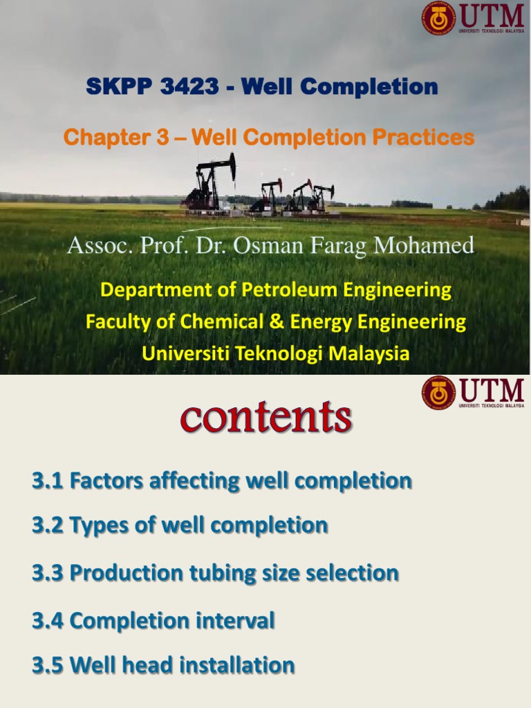 Well Completion Practices Overview | PDF | Casing (Borehole) | Oil Well