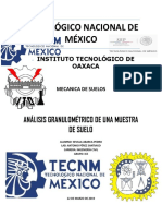 Tecnológico Nacional de México: Análisis Granulométrico de Una Muestra de Suelo