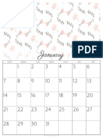 2018 Calendar Daintywhite