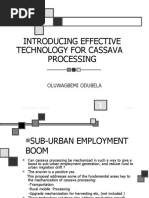 Cassava Production and Processing