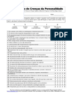 Questionário de Crenças de Personalidade