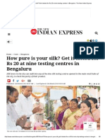 How Pure Is Your Silk? Get It Tested For Rs 20 at Nine Testing Centres in Bengaluru