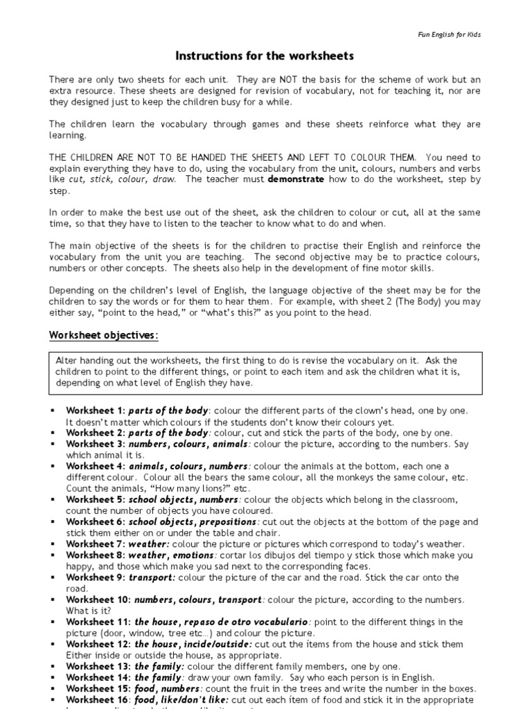 fun english worksheets pdf english language vocabulary