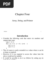 Chapter Four - Arrays Pointers and Strings