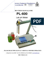 Lab PH Meter: Instruction Manual For