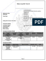 Bihar E-Way Bill Form IX