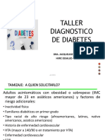 Diagnóstico de La Diabetes - Dra. Jacqueline Luque PDF