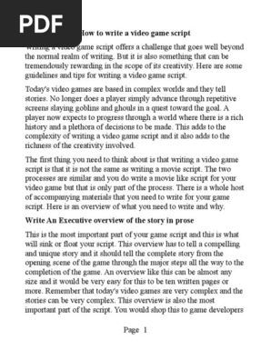How.to.write.a.video.game.script.pdf