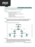 Lab 7.4.5 Configure SNMP Messages On A Cisco Router: Objective