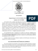 Esta Es La Sentencia Del Tribunal Supremo de Justicia en Contra de Edgar Zambrano