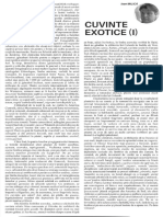 Cuvinte Exotice I PDF