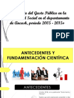 El impacto del gasto público en la desigualdad social en Ancash 2005-2015