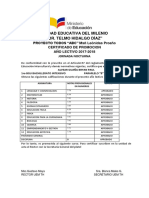 Notas Provisionales de 1ro Bgu