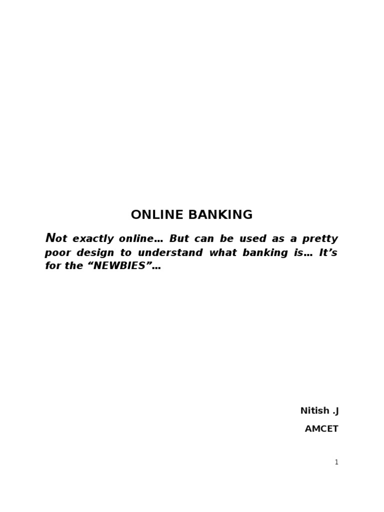 Online Banking | PDF | Microsoft Sql Server | Integrated Development ...