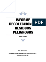 Informe Recoleccion de Residuos PDF