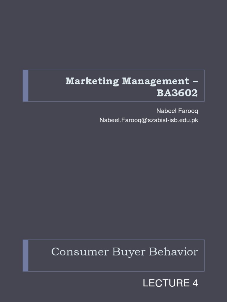 Understanding Consumer Buyer Behavior | PDF | Consumer Behaviour | Behavior