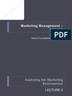 Marketing Management - BA3602: Nabeel Farooq Nabeel - Farooq@szabist-Isb - Edu.pk