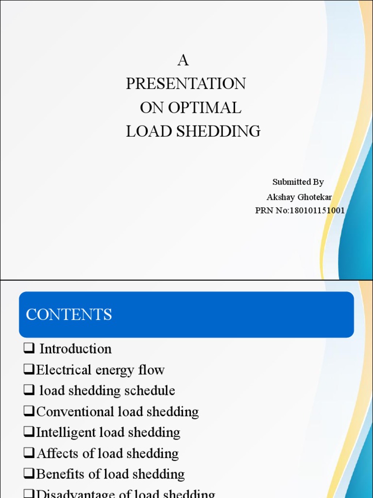 Optimal Load Shedding | PDF | Electric Power System | Electromagnetism