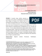 Novo CPC e Seus Reflexos Nos Negócios Jurídicos Processuais