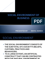 Social Environment of Business