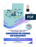 3rd MDP On Gamification For Learning and Development