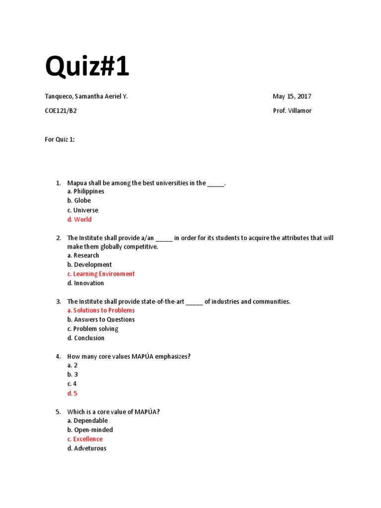 Mapúa University Quiz on Microprocessors | PDF | Cpu Cache | Central ...