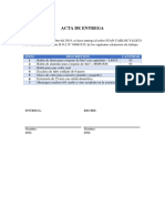 Acta de Entrega A Juan PDF