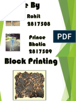 Rohit and Prince Ppt Block Printing