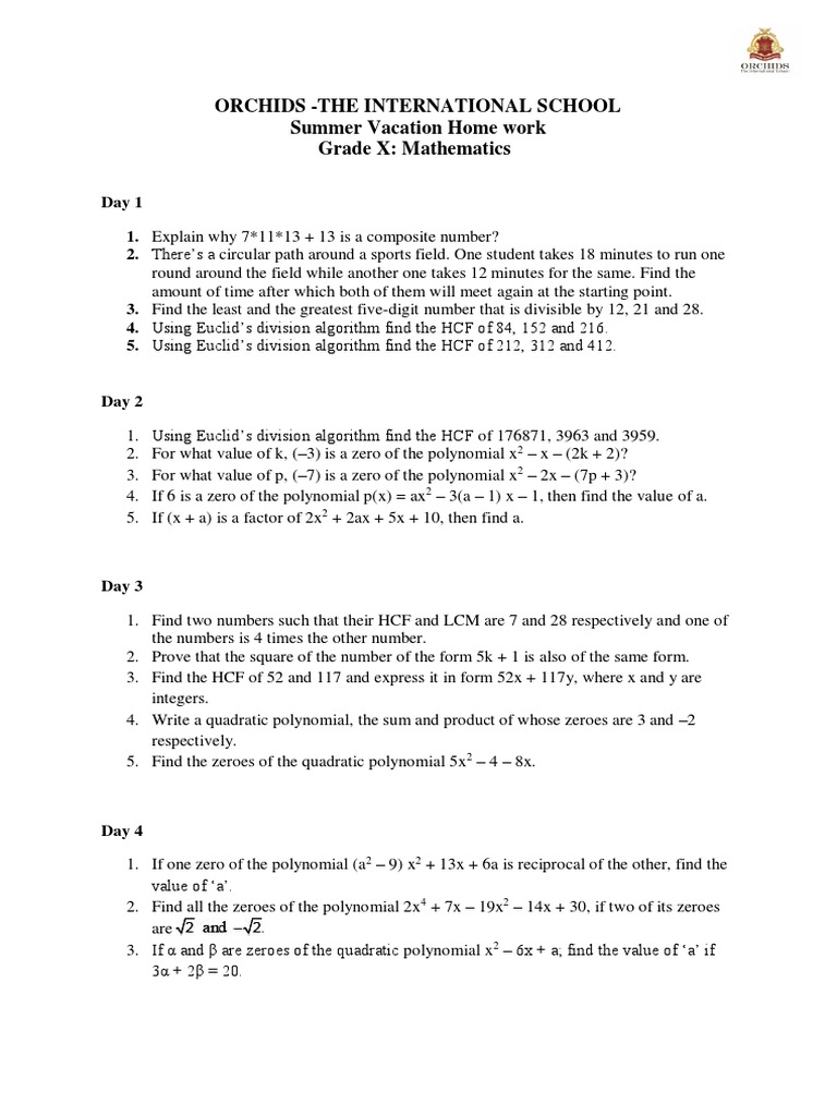Questions For Grade 10 Physics Pdf Polynomial Fraction Mathematics