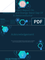 Semiconductor Resistivity and Energy Band Gap Report