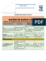 Matriz de Marco Lógico