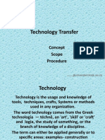 Technology Transfer Process and Approvals