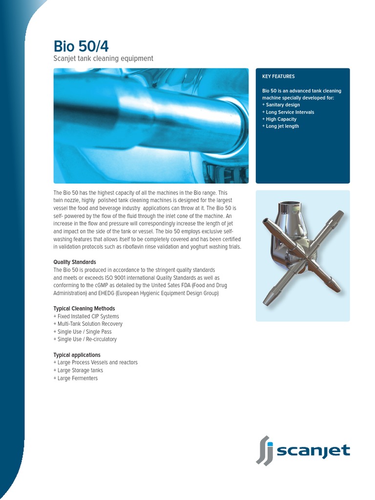 Bio 50 Tank Cleaning Machine Overview | PDF | Mechanical Engineering ...