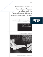 O Fomento de Pesquisas em Psicologia Do Desenvolvimento No Brasil