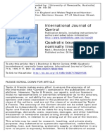 Quadratic Boundedness of Nominally Linear Systems