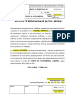 PLT-SST-004 Política de Prevención de Acoso Laboral