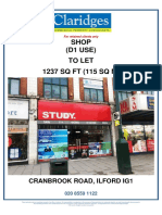 Shop (D1 USE) To Let 1237 SQ FT (115 SQ M) : Cranbrook Road, Ilford Ig1