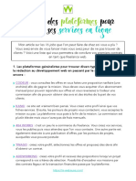 Liste Plateformes Pour Freelances Web