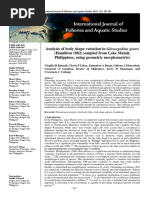 Analysis of Body Shape Variation in Glossogobius Giuris