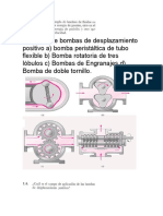 Bombas desplazamiento positivo tipos