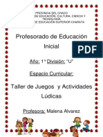 Caratula Taller de Juego