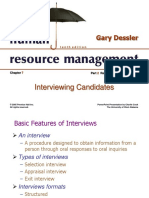 Interviewing Candidates: Gary Dessler